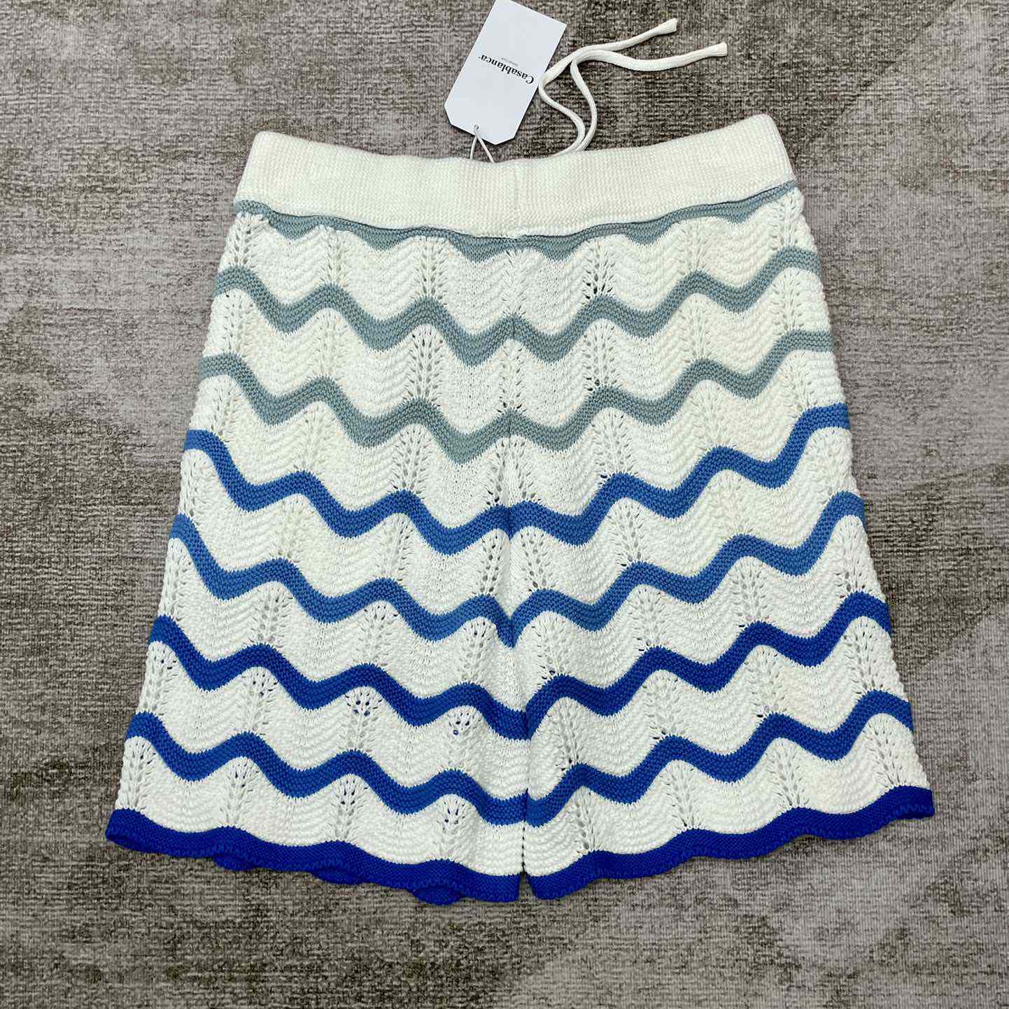 Casablanca Wavy Gradient Crochet Shorts D0036 - DesignerGu