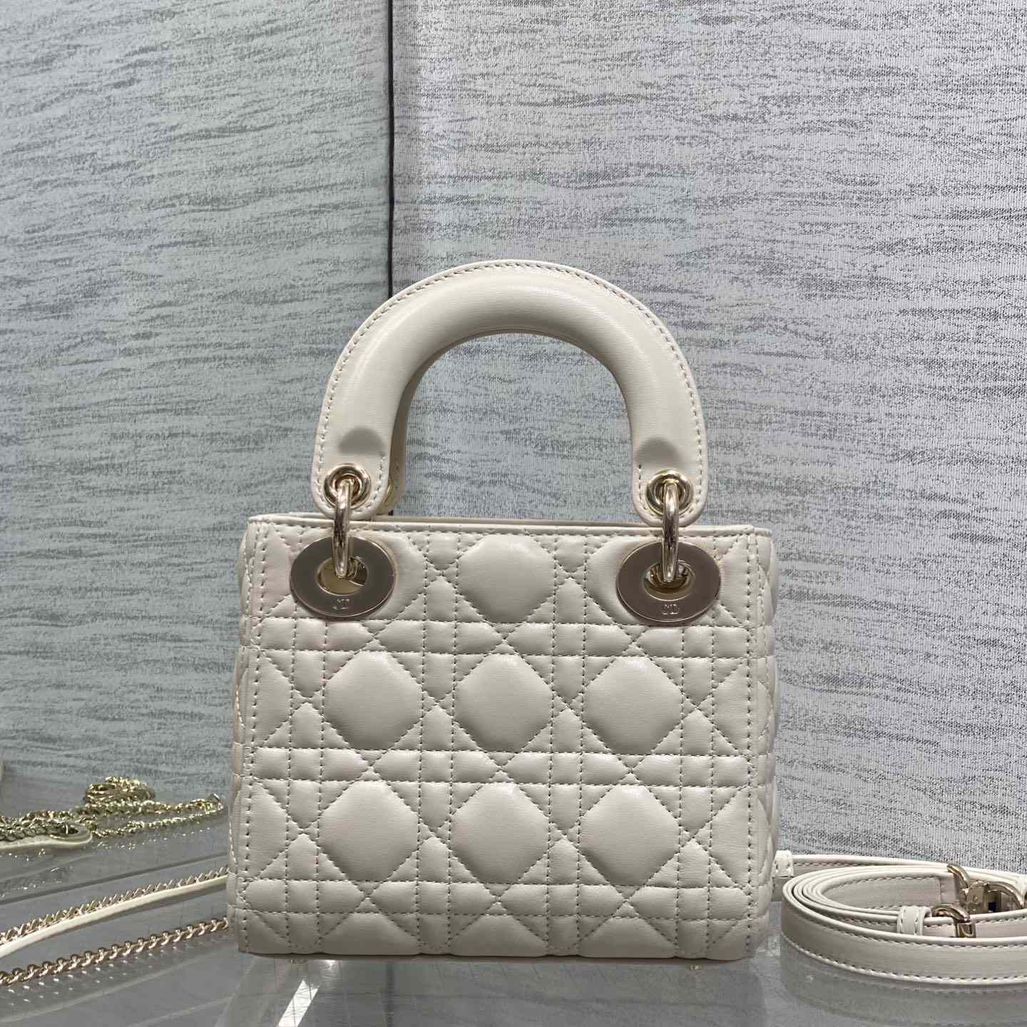 Dior Mini Lady Dior Bag With Chain - DesignerGu