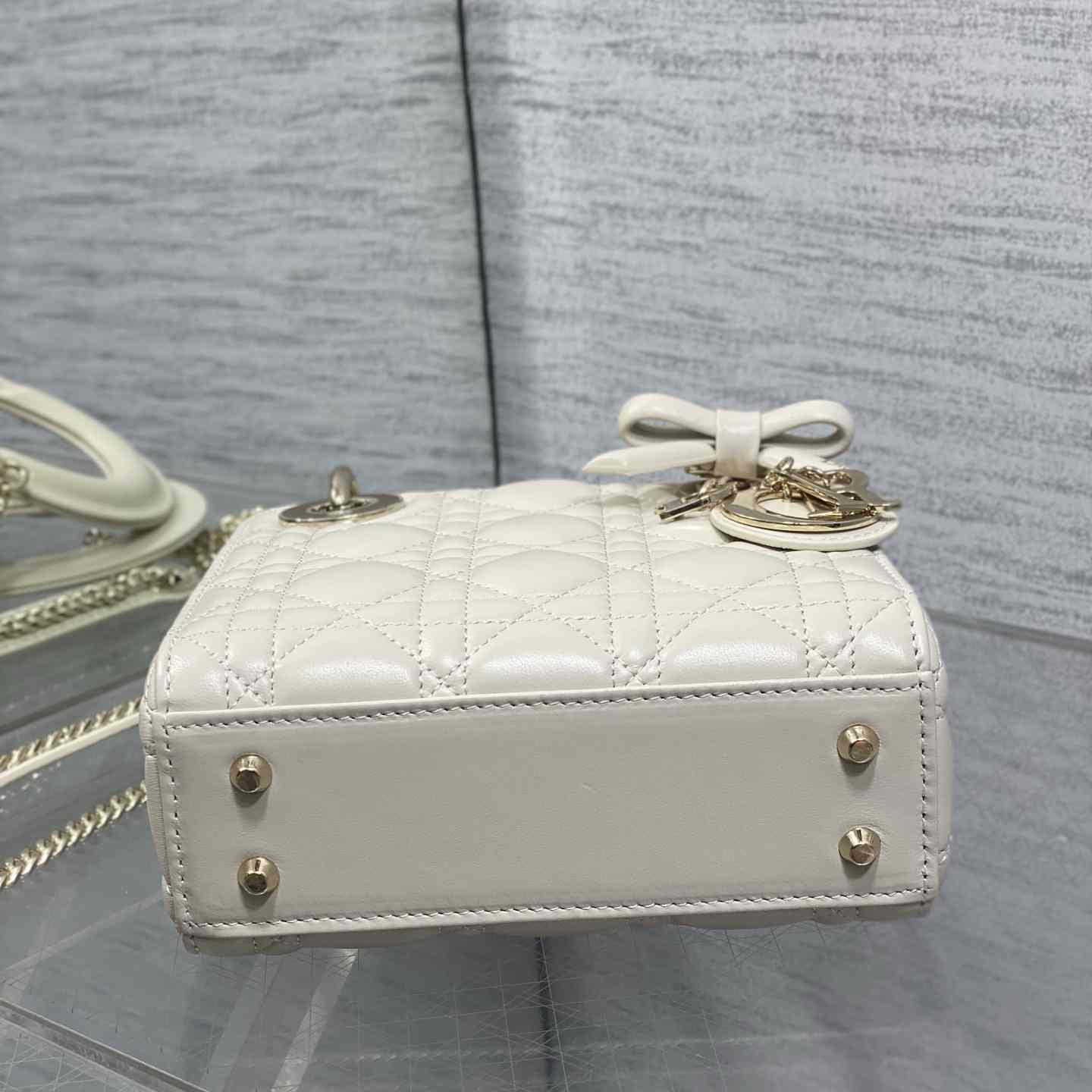 Dior Mini Lady Dior Bag With Chain - DesignerGu