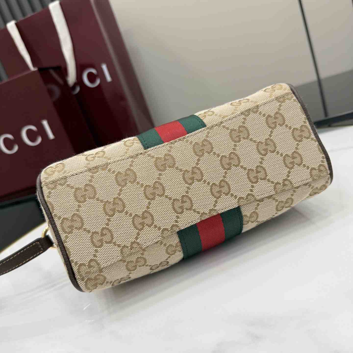 Gucci Horsebit Web Small Camera Bag A008PZ - DesignerGu
