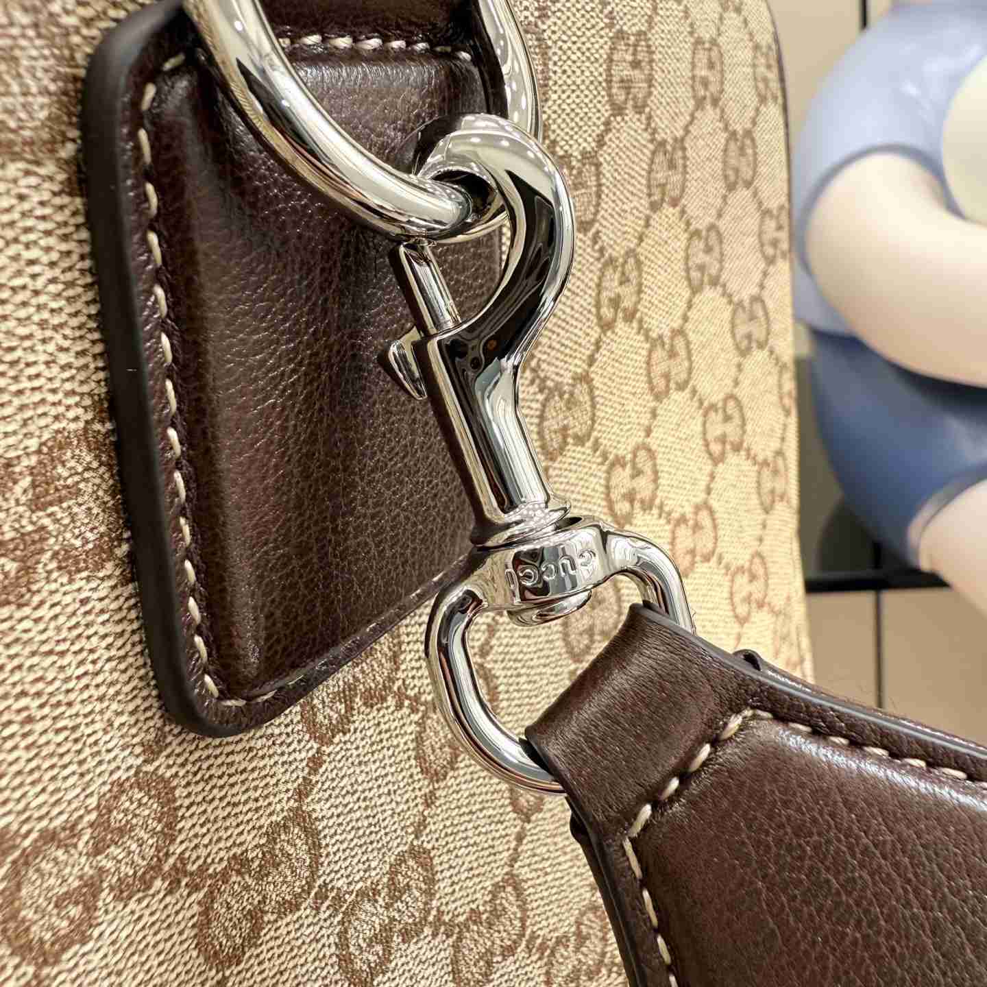 Gucci Medium Duffle Bag With Web  A00BC5 - DesignerGu