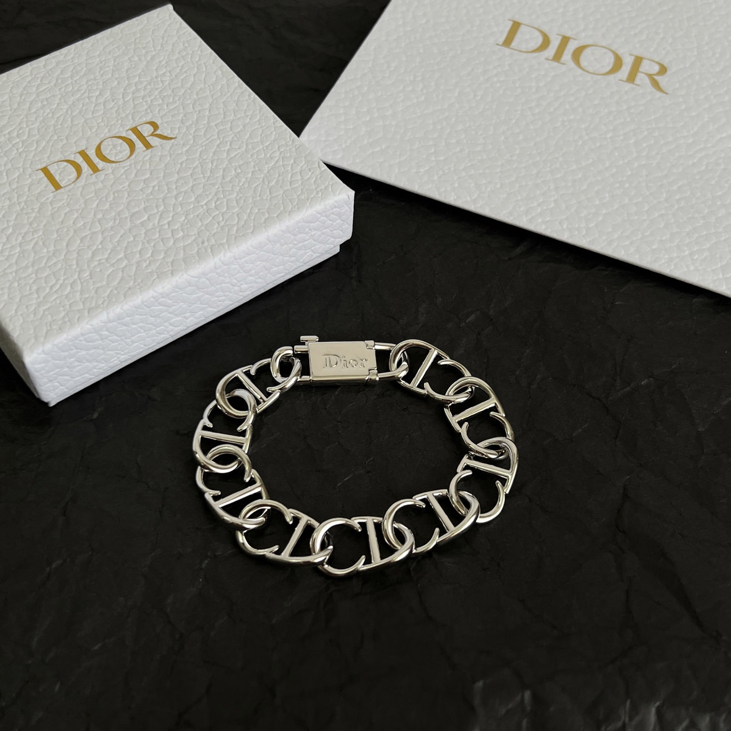 Dior CD Icon Chain Link Bracelet - DesignerGu