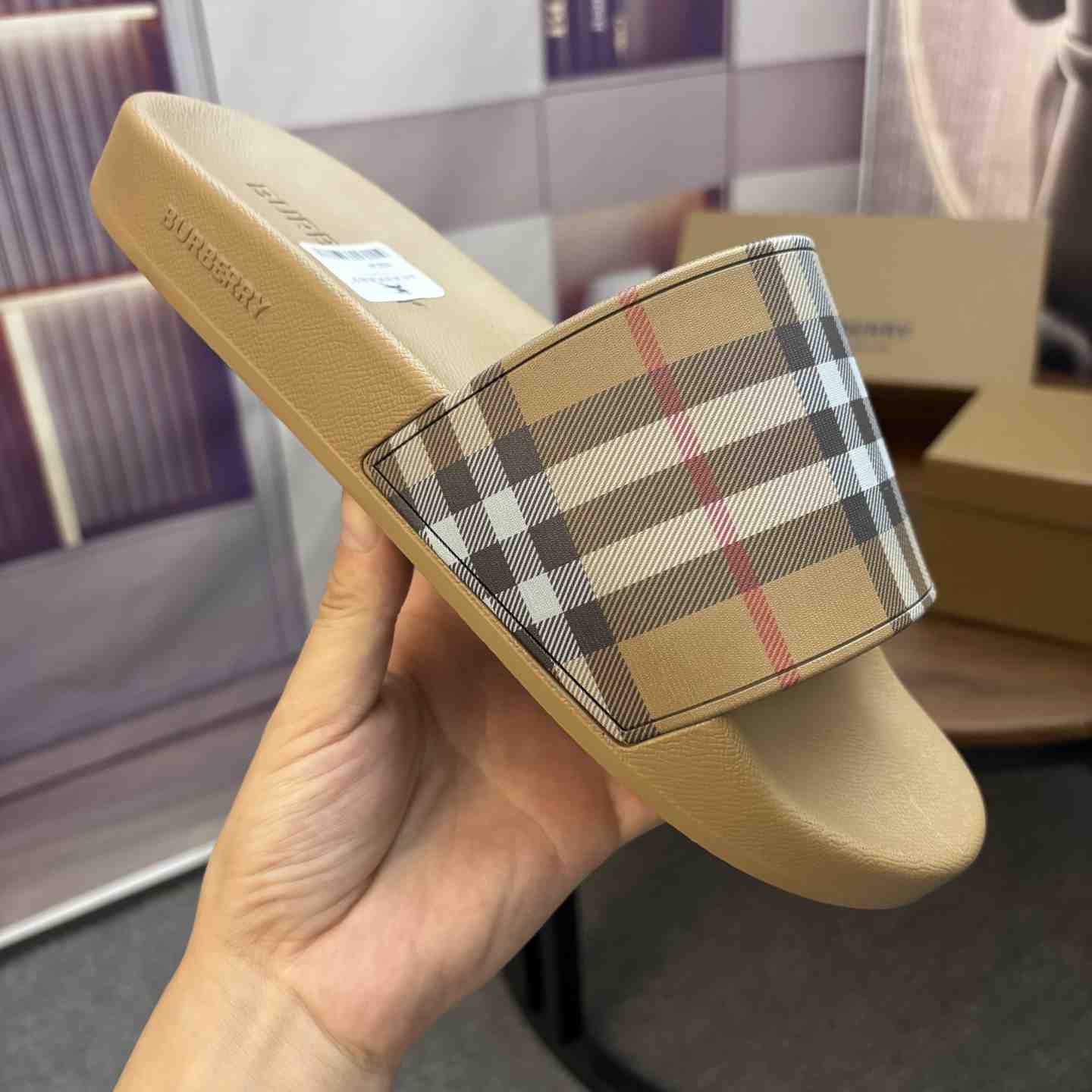 Burberry Check Slides - DesignerGu
