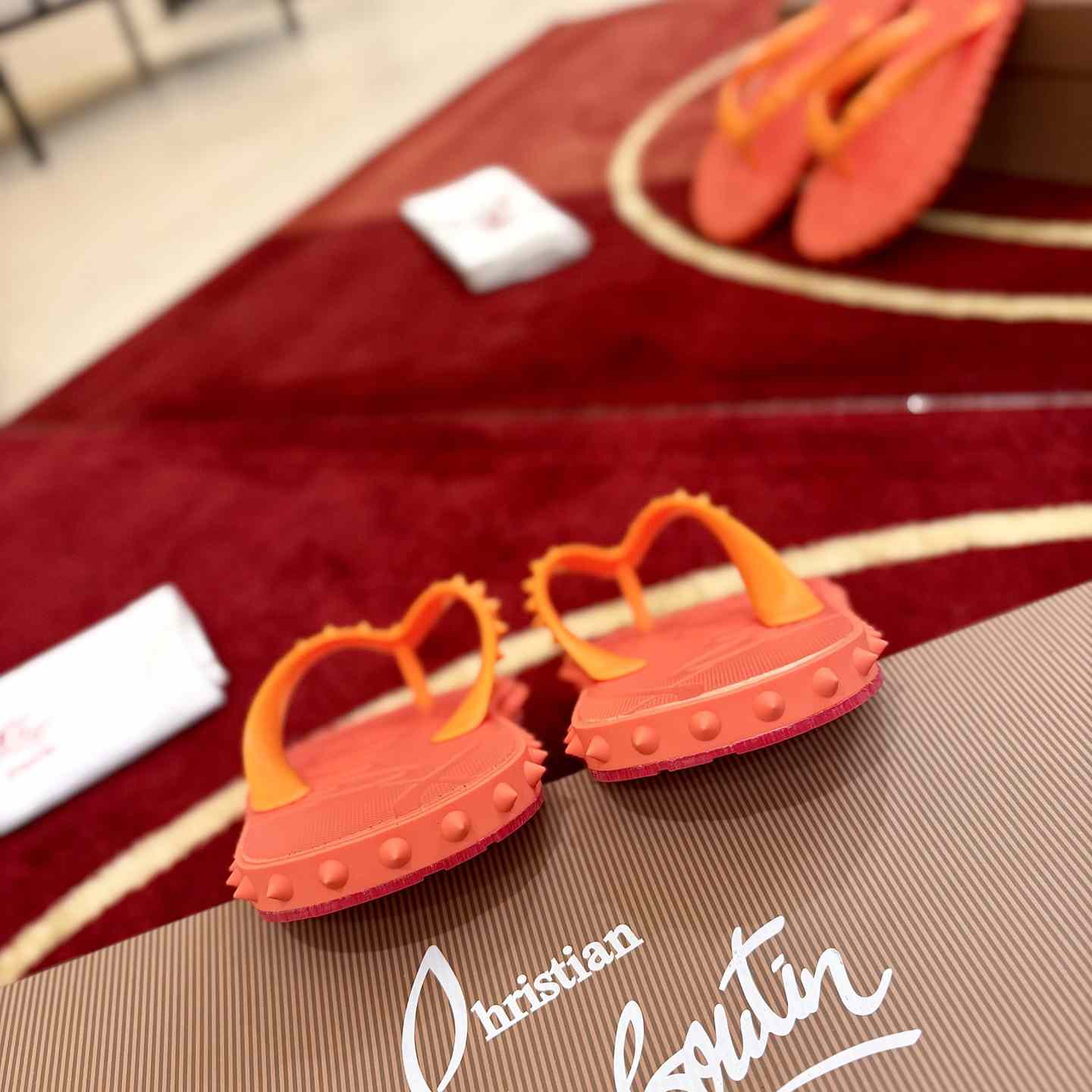 Christian Louboutin Super Loubi Flip Flops - DesignerGu