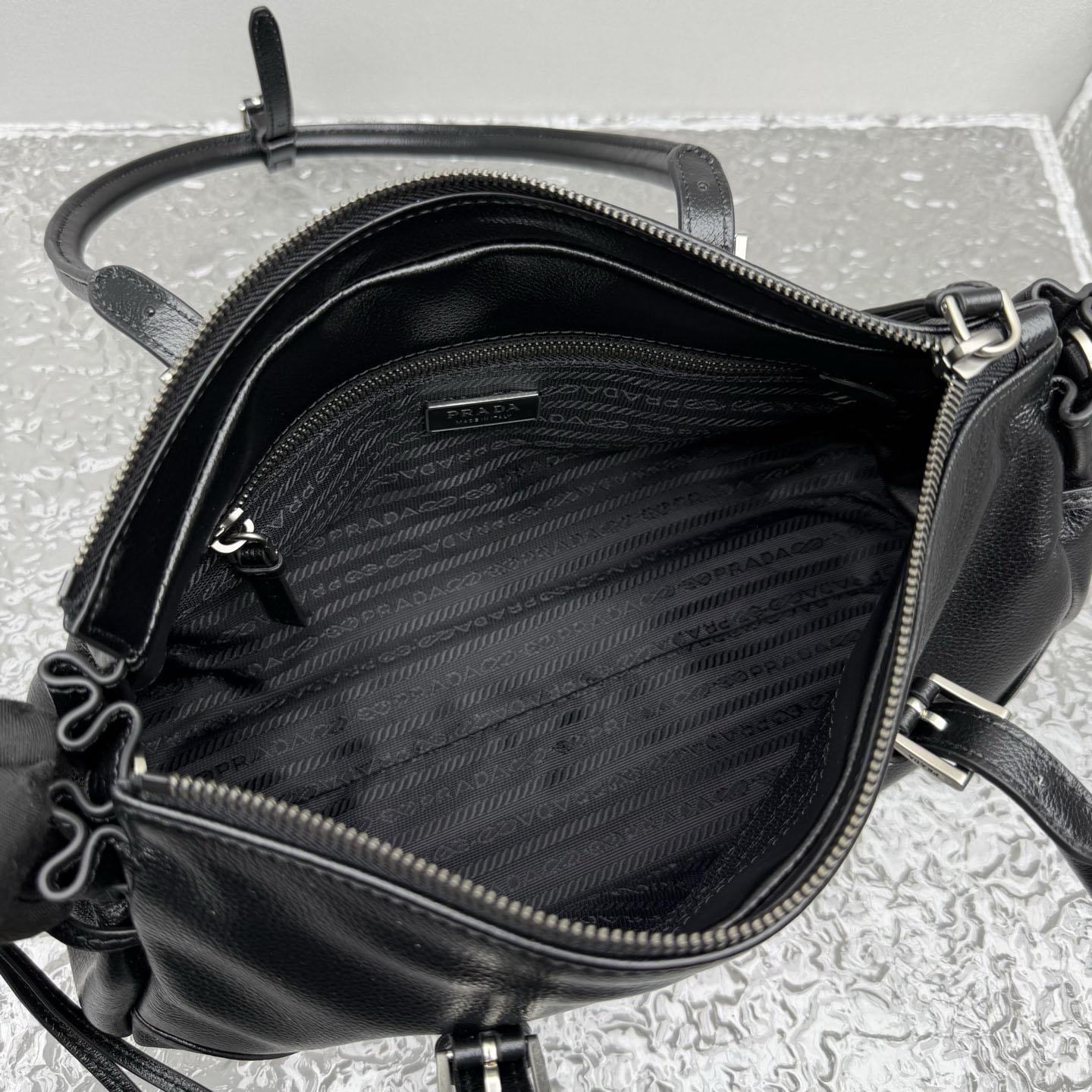 Prada Bonnie Medium Antiqued Leather Tote Bag - DesignerGu