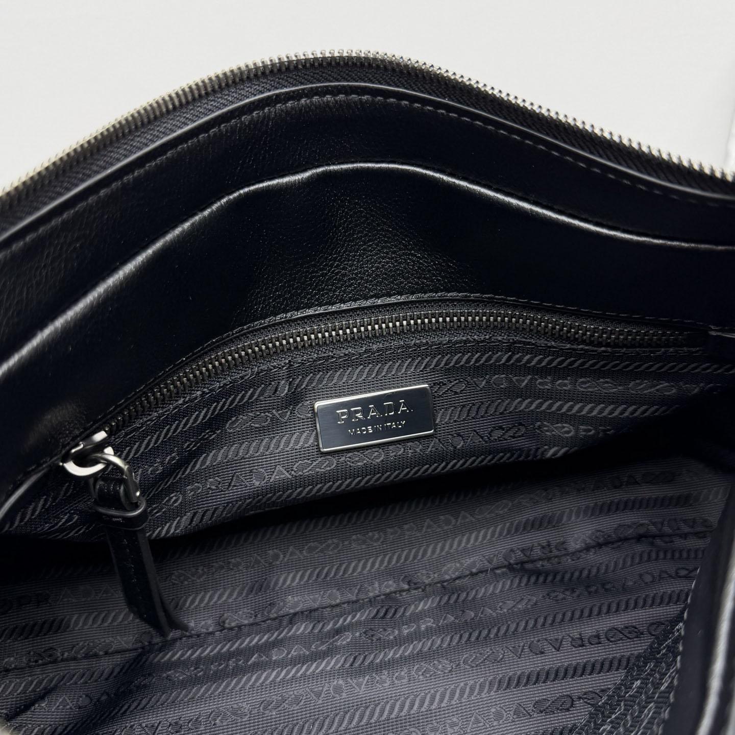 Prada Bonnie Medium Antiqued Leather Tote Bag - DesignerGu