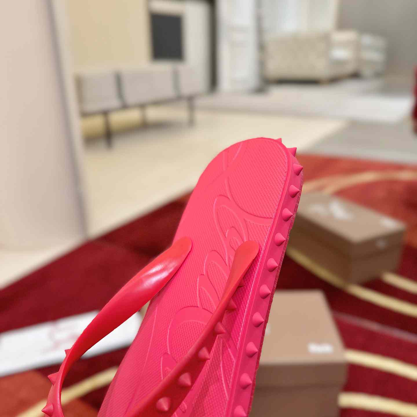 Christian Louboutin Super Loubi Flip Flops - DesignerGu