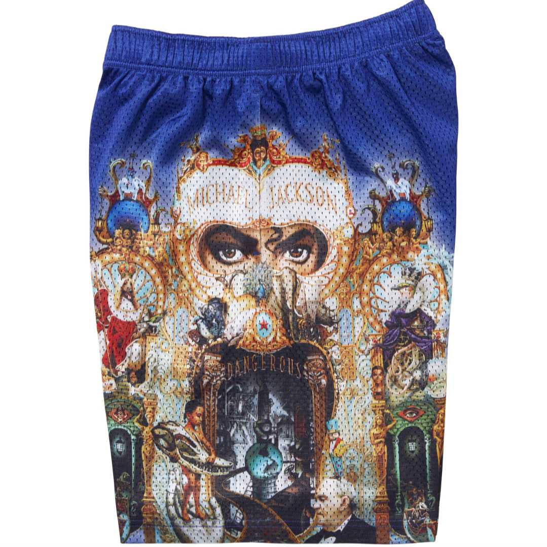 Supreme Michael Jackson Dangerous Mesh Short  'Blue' - DesignerGu