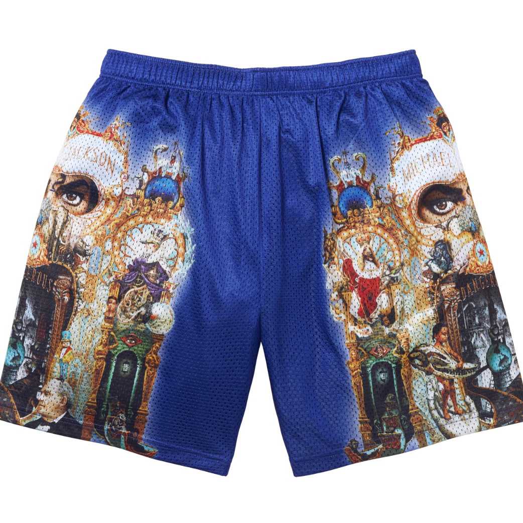 Supreme Michael Jackson Dangerous Mesh Short  'Blue' - DesignerGu
