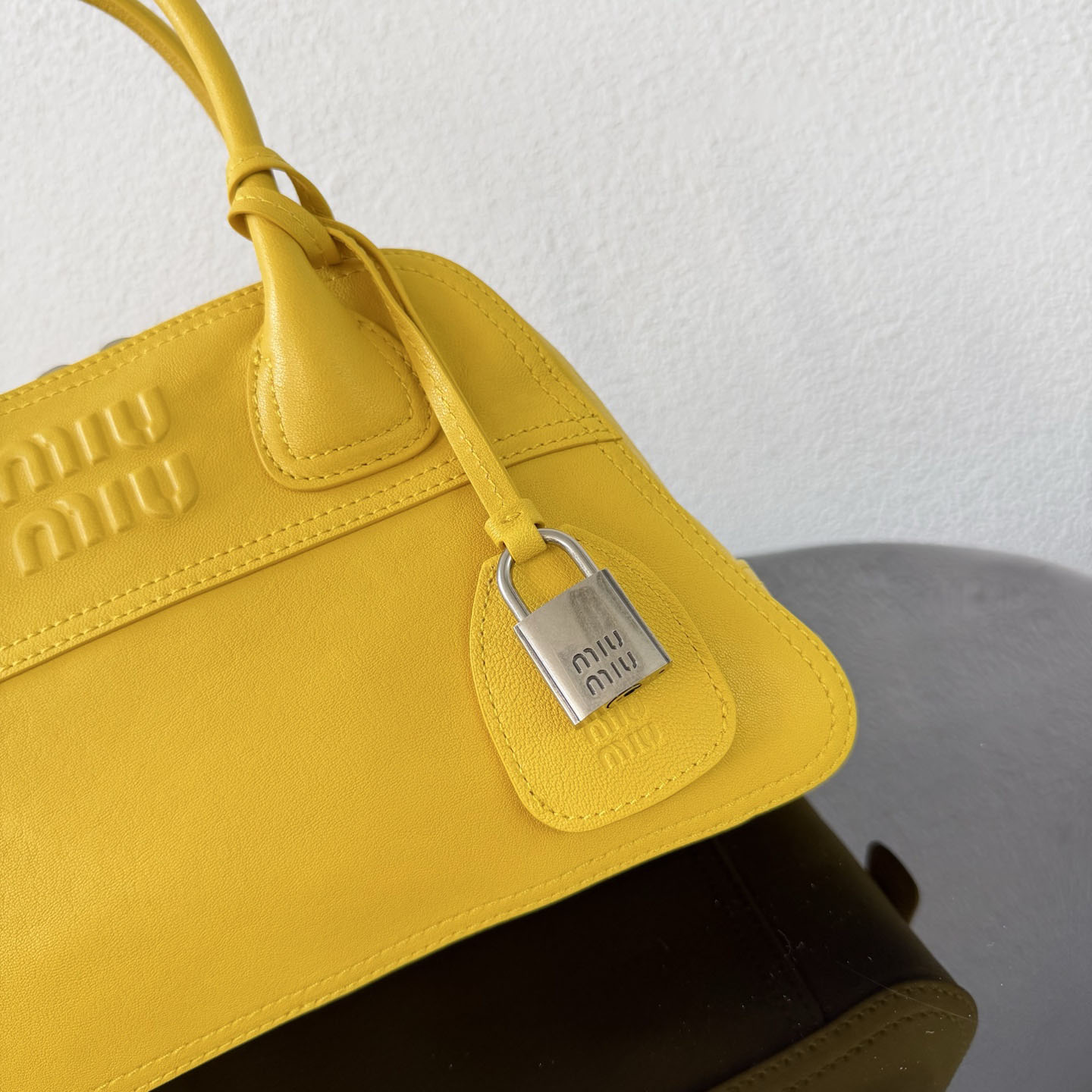 Miu Miu Vivant Nappa Leather Bag - DesignerGu