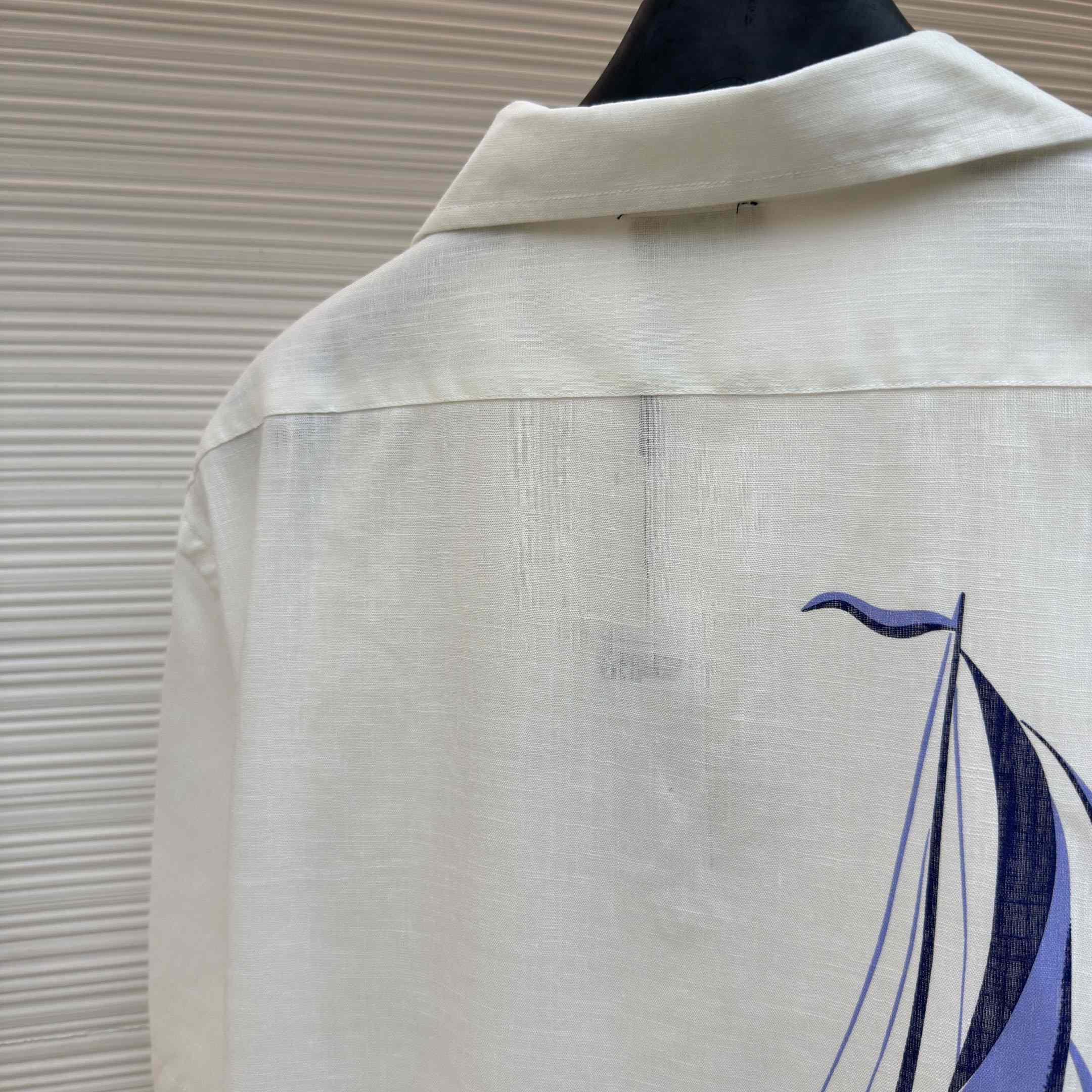  Ralph Lauren Linen Camp Shirt Vintage Nautical Sail - DesignerGu