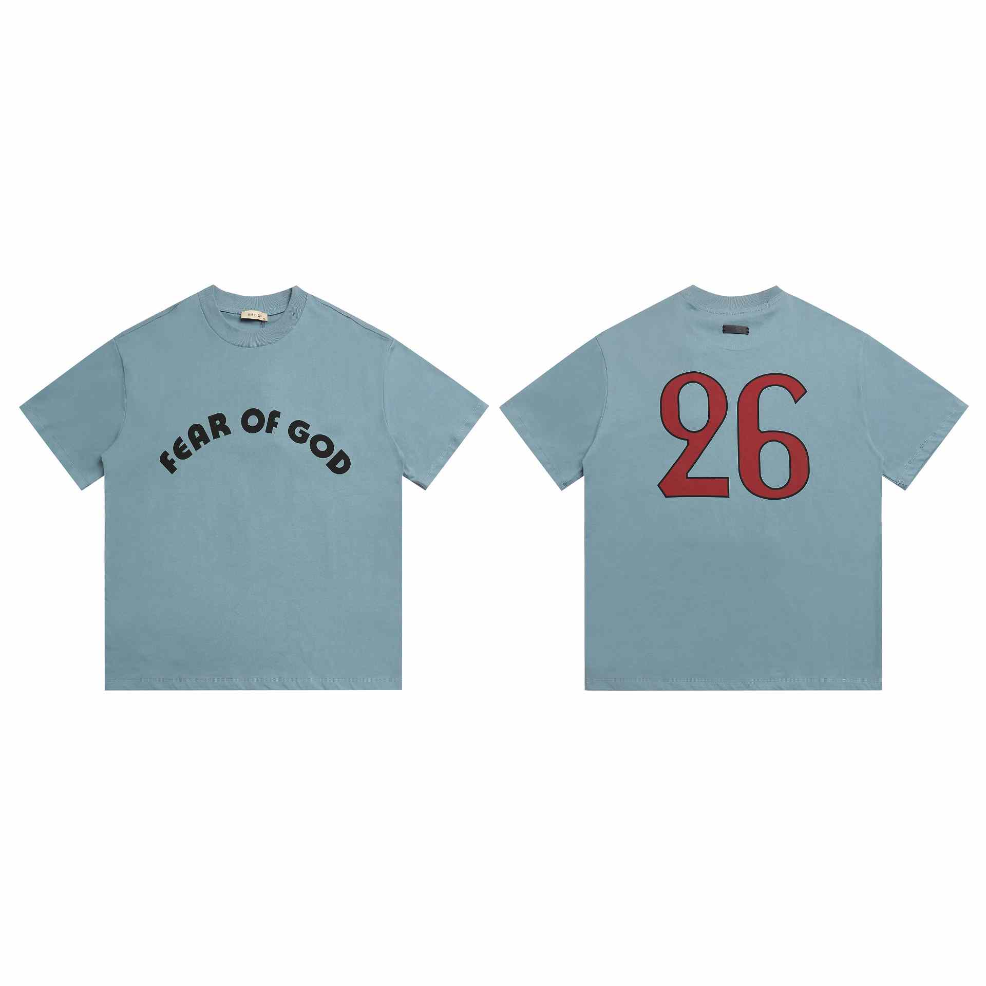 Fear Of God Blue 'Fear Of God 26' T-shirt - DesignerGu