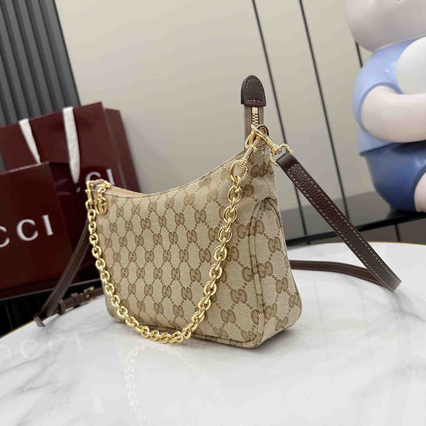 Gucci Lady Lunetta Chain Small Shoulder Bag A0034B - DesignerGu
