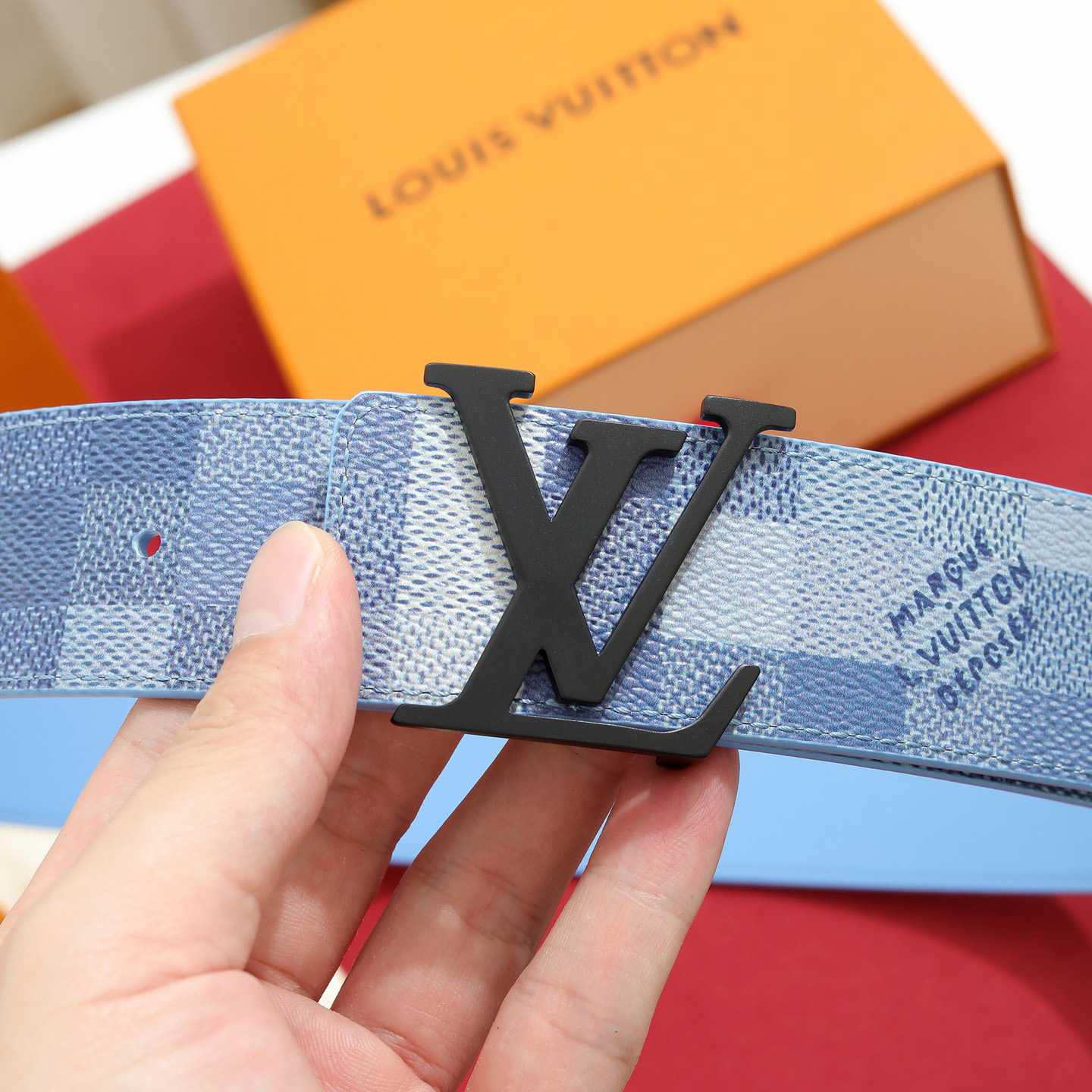 Louis Vuitton LV Initiales Damoflage 40mm Reversible Belt  - DesignerGu