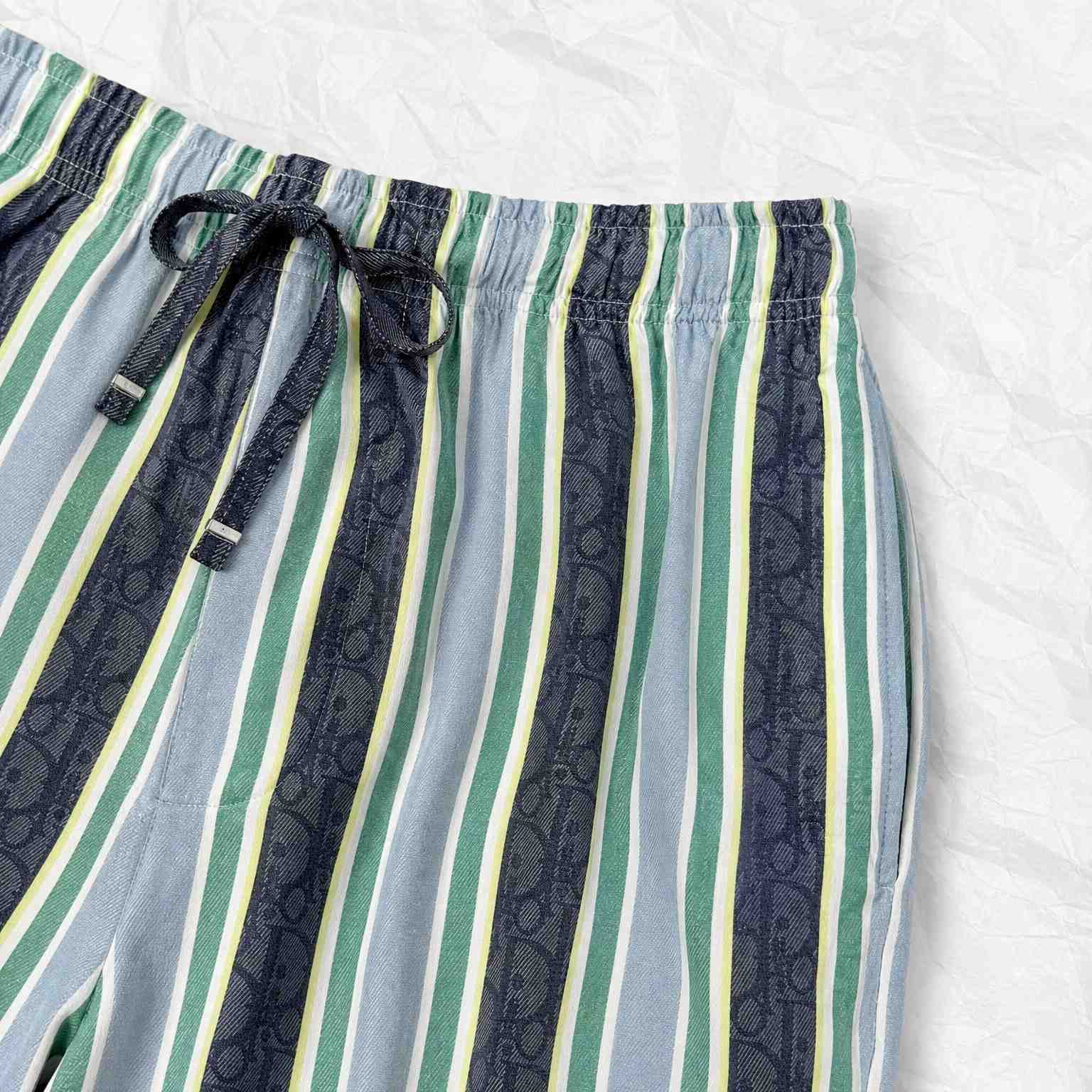  Dior Dioriviera Dior Oblique Sun Stripes Shorts - DesignerGu
