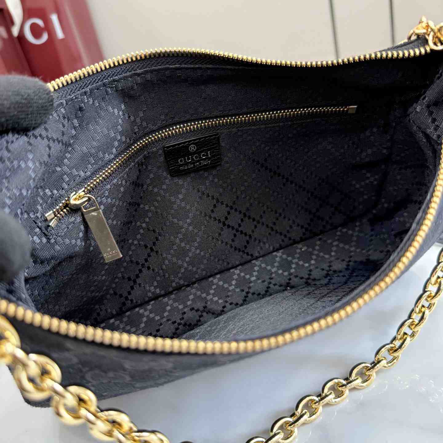Gucci Lady Lunetta Chain Small Shoulder Bag A0034B - DesignerGu