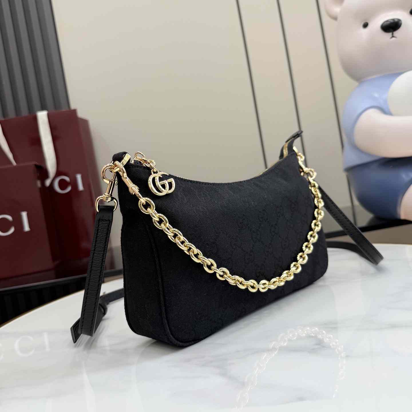 Gucci Lady Lunetta Chain Small Shoulder Bag A0034B - DesignerGu