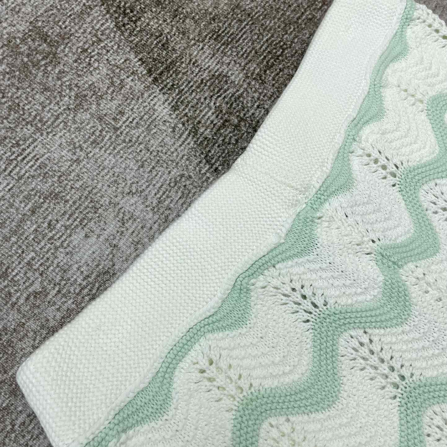 Casablanca Gradient Wave Texture Shorts 'Green/White' D0038 - DesignerGu