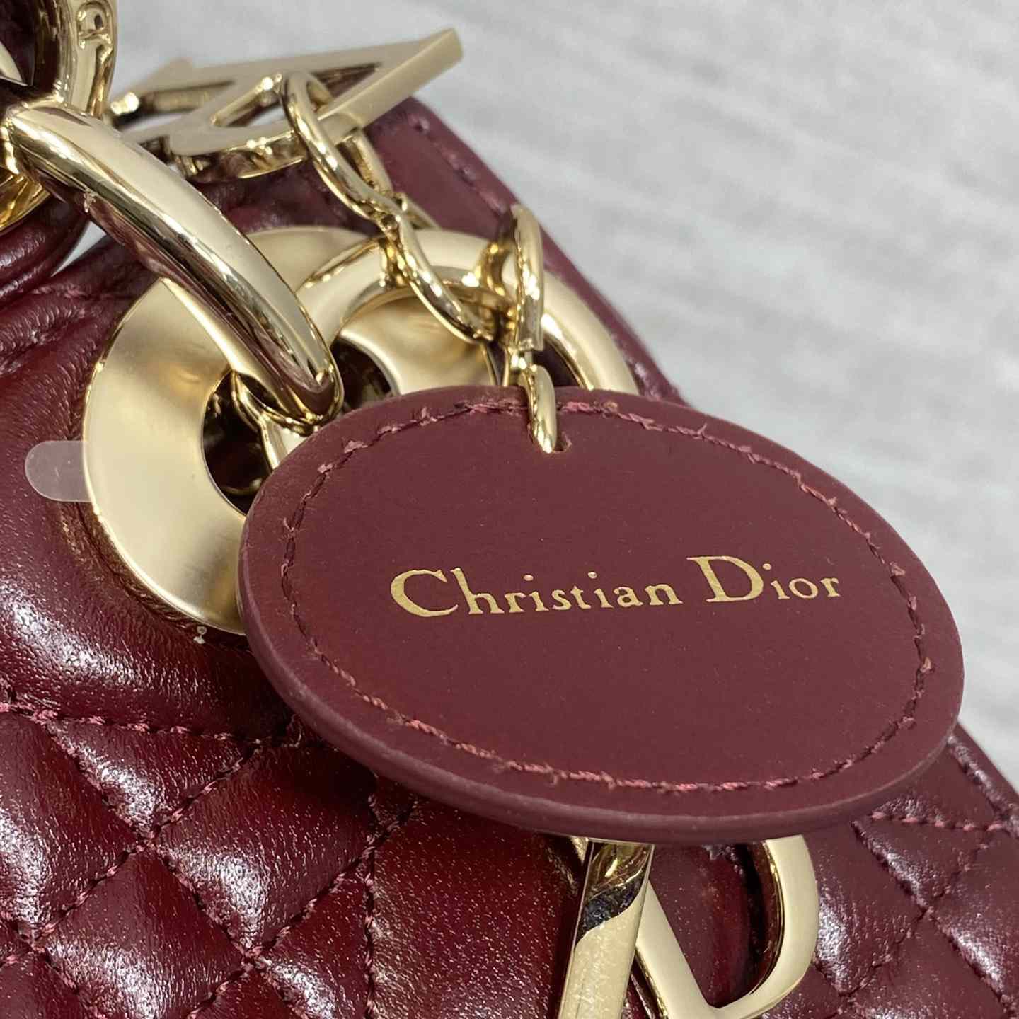 Dior Mini Lady Dior Bag With Chain - DesignerGu