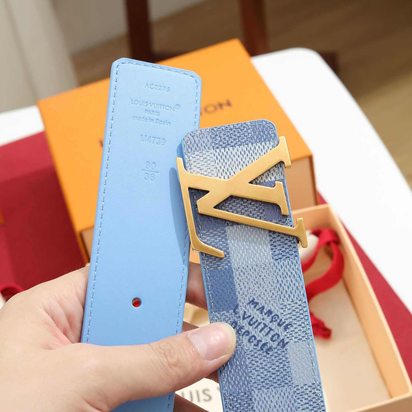 Louis Vuitton LV Initiales Damoflage 40mm Reversible Belt  - DesignerGu