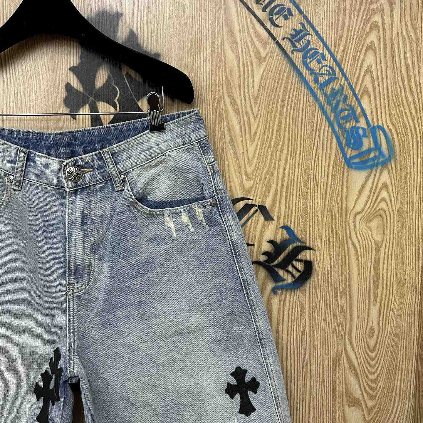 Chrome Hearts Denim Shorts - DesignerGu
