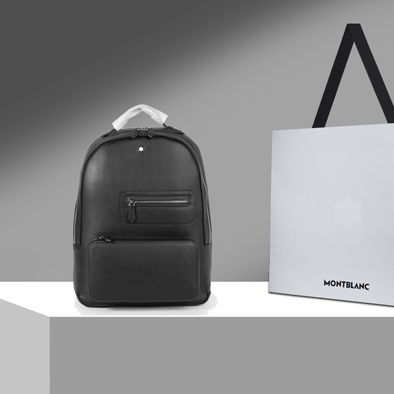 Montblanc Full-Grain Leather Backpack  - DesignerGu