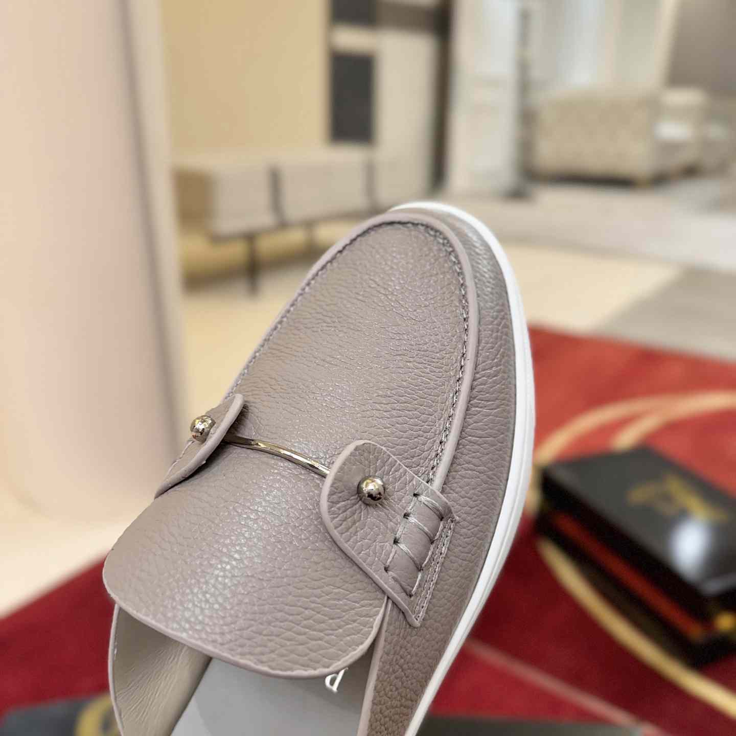 Christian Louboutin Chanme Donna Leather Boat Shoe Mules - DesignerGu