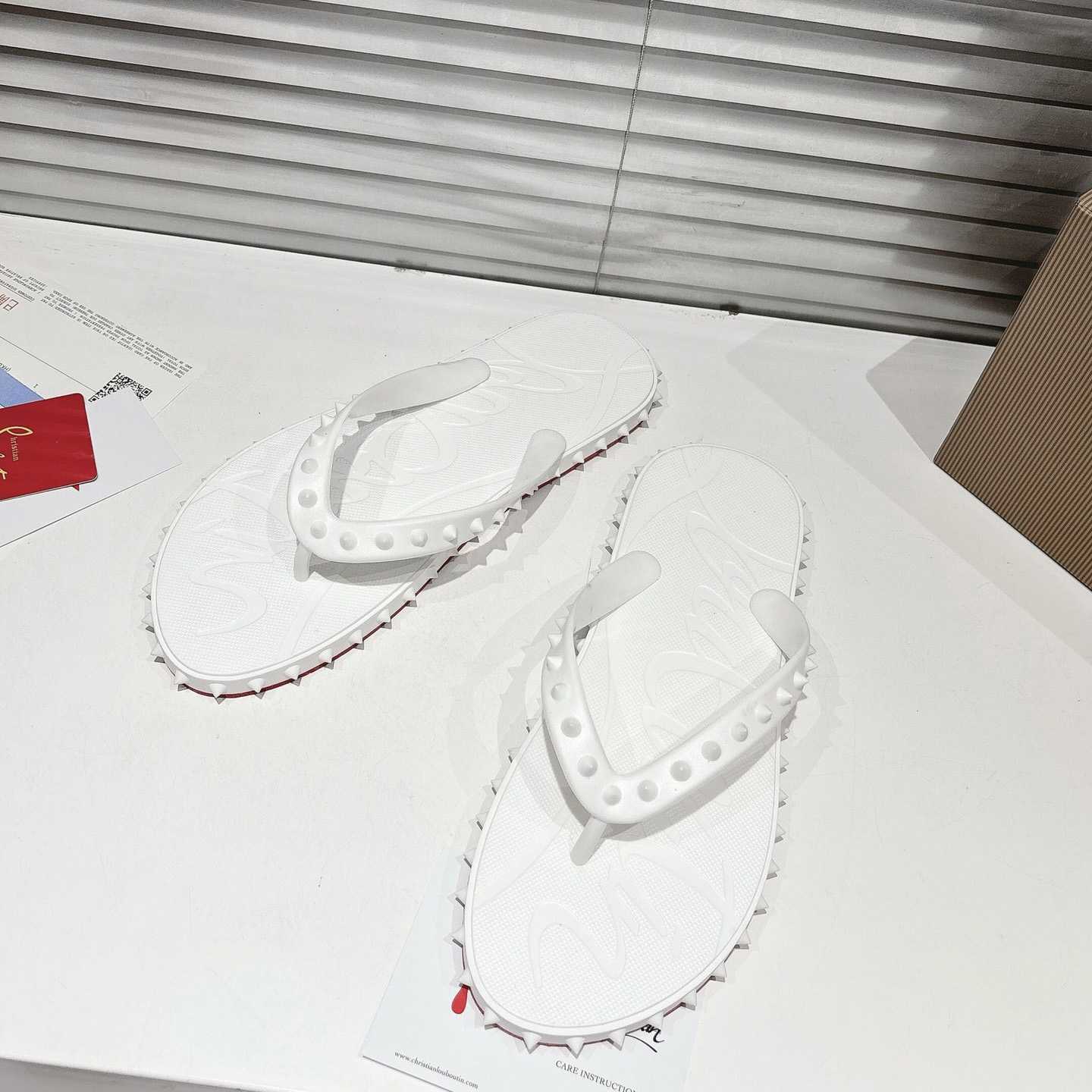 Christian Louboutin Super Loubi Flip Flops - DesignerGu