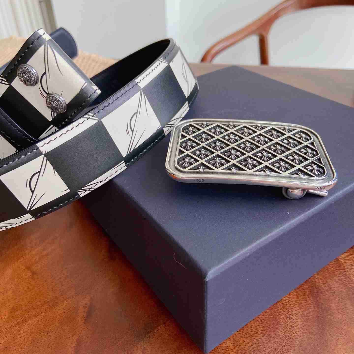 Chrome Hearts Leather Belt   - DesignerGu