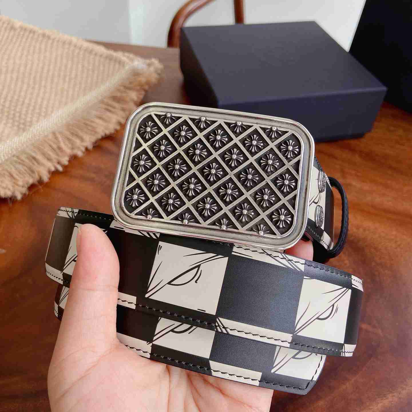 Chrome Hearts Leather Belt   - DesignerGu
