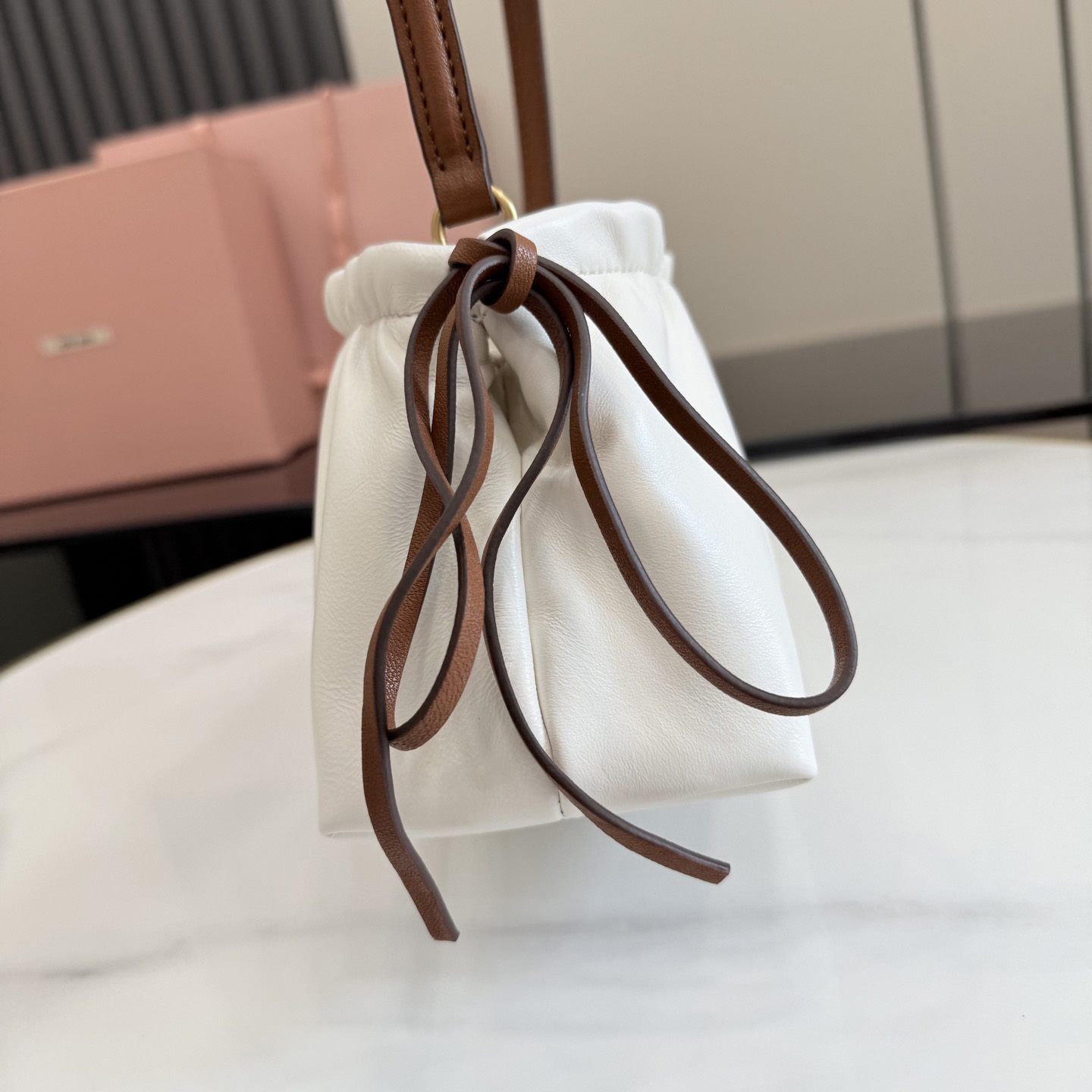 Miu Miu Nappa Leather Pouch 5NE030 - DesignerGu
