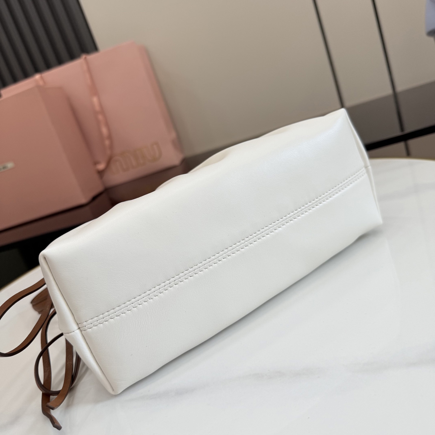 Miu Miu Nappa Leather Pouch 5NE030 - DesignerGu