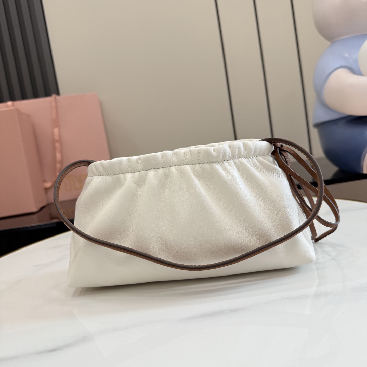 Miu Miu Nappa Leather Pouch 5NE030 - DesignerGu