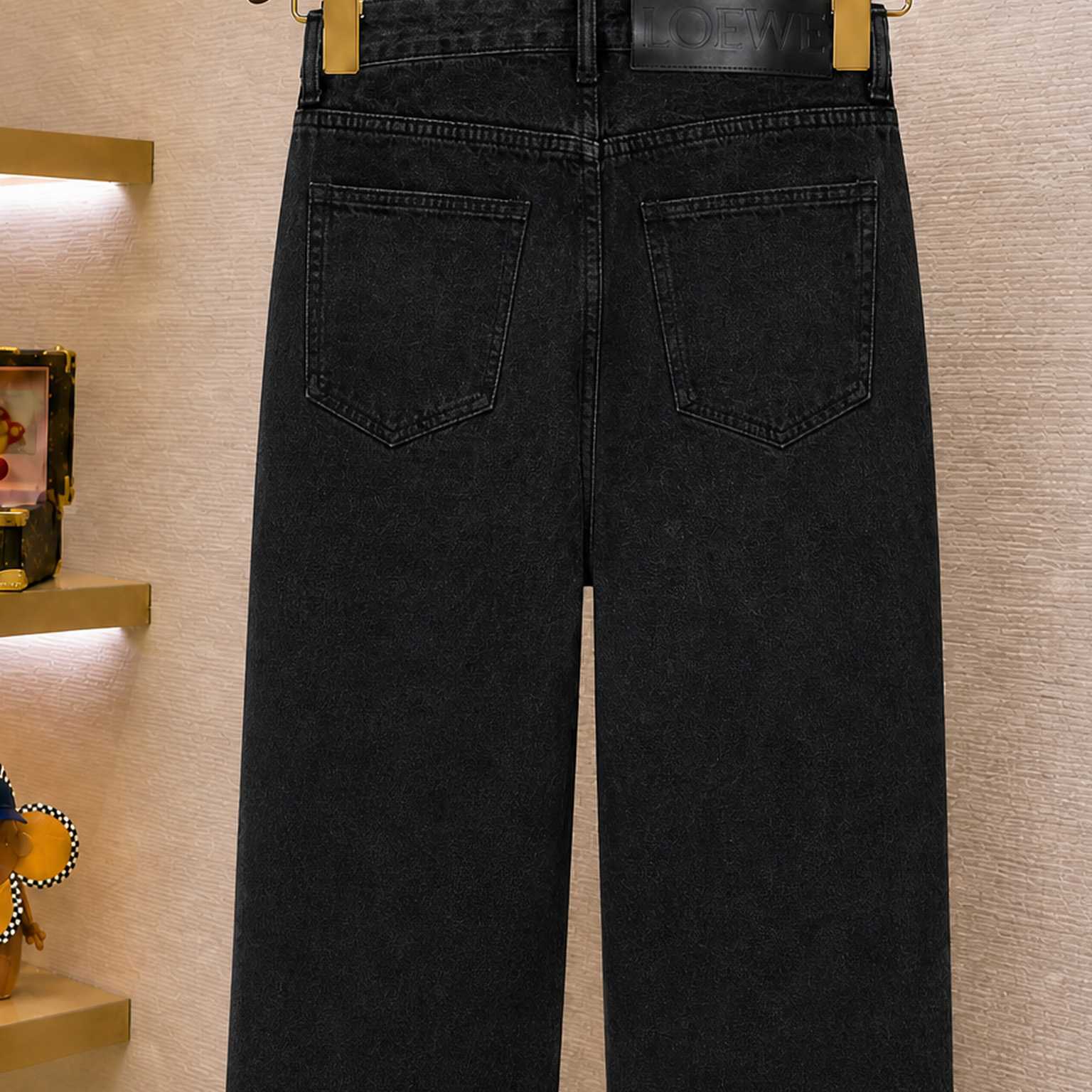 Loewe Anagram Denim Mid-Rise Baggy Jeans - DesignerGu