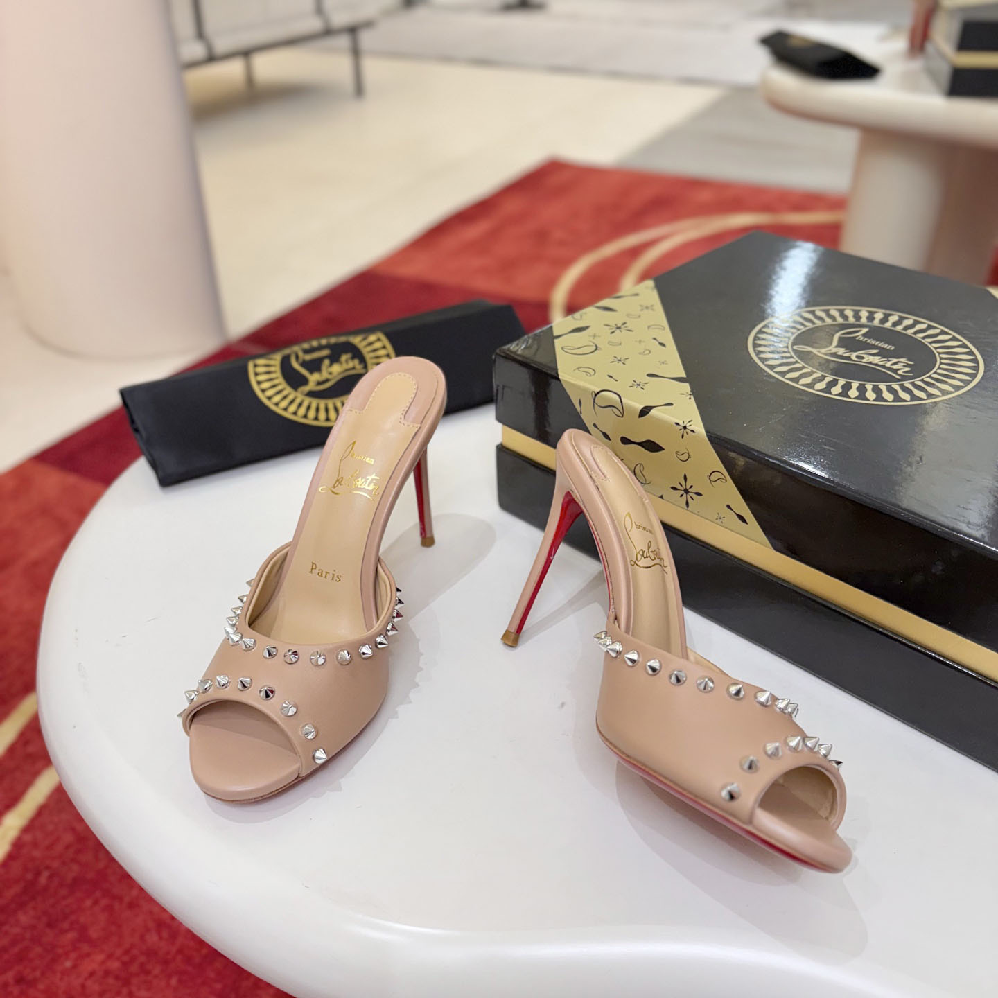 Christian Louboutin Me Dolly Spike 100 Heeled Sandals - DesignerGu