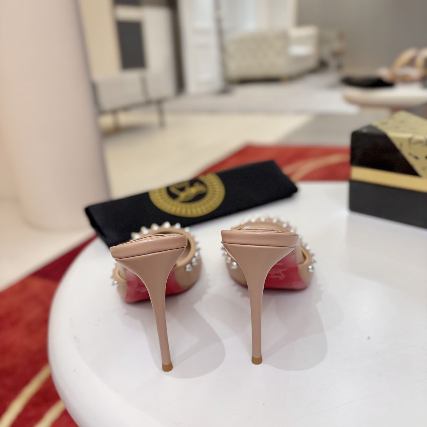 Christian Louboutin Me Dolly Spike 100 Heeled Sandals - DesignerGu