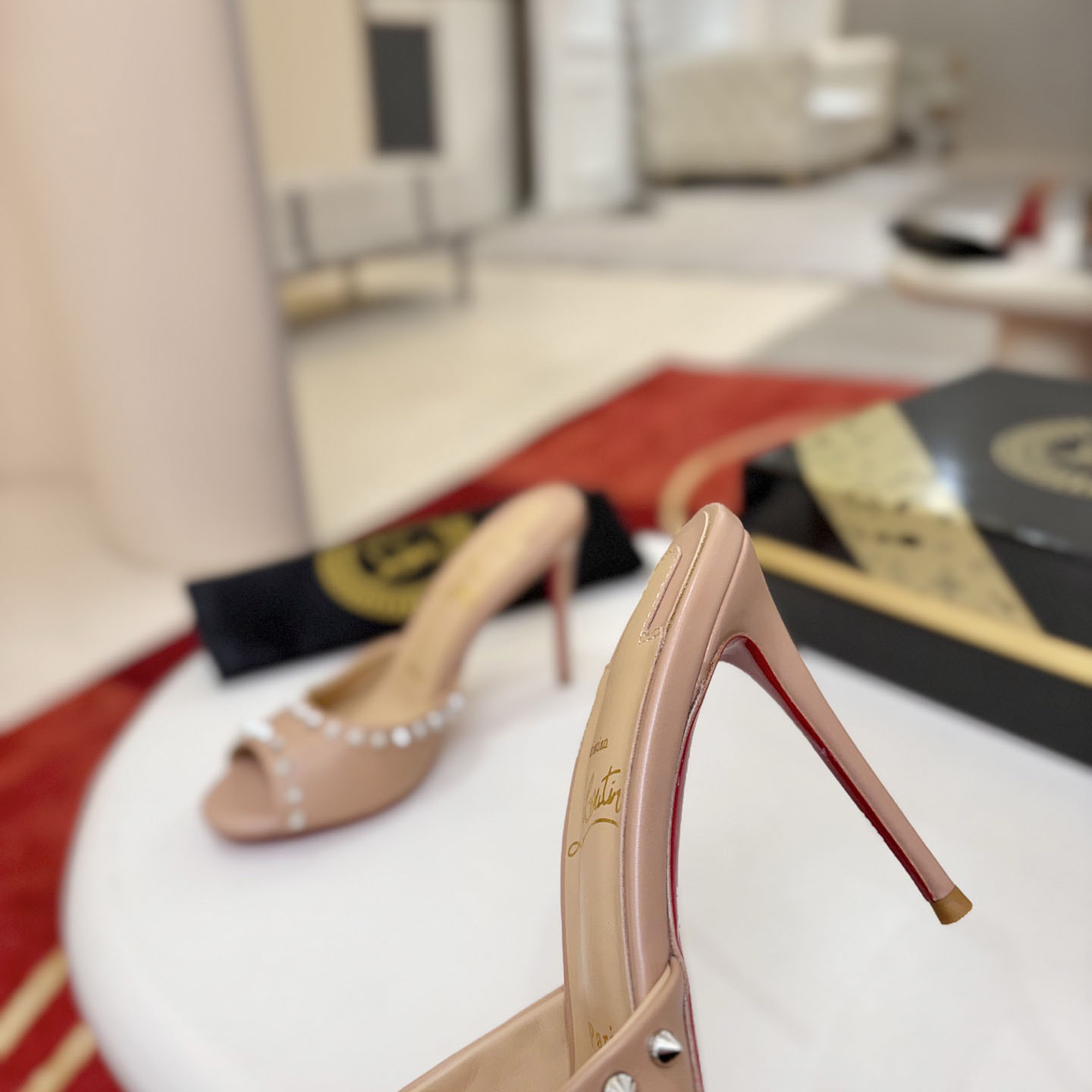 Christian Louboutin Me Dolly Spike 100 Heeled Sandals - DesignerGu