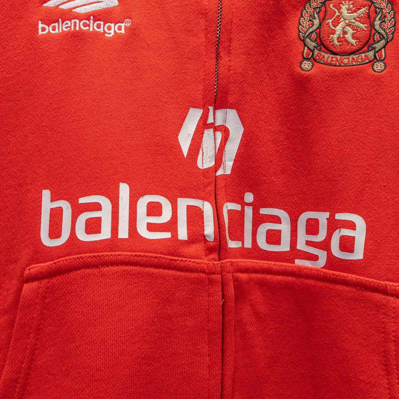 Balenciaga Soccer Paris Zip up Hoodie - DesignerGu
