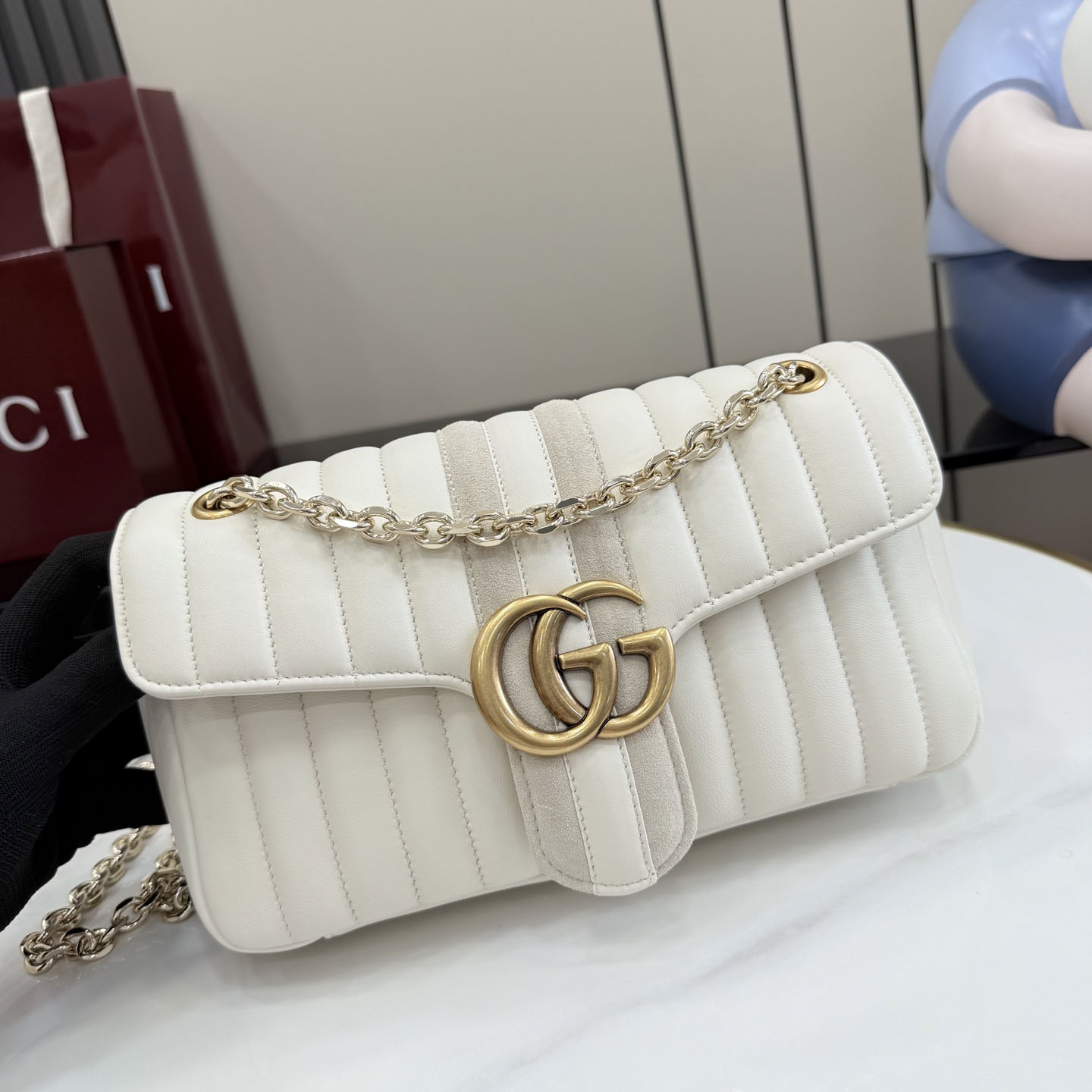 Gucci Jetset GG Marmont Medium Shoulder Bag A005XW - DesignerGu