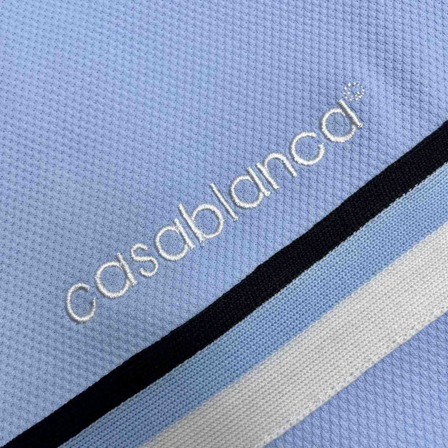 Casablanca Pale Blue Pique Track Jacket C1177 - DesignerGu