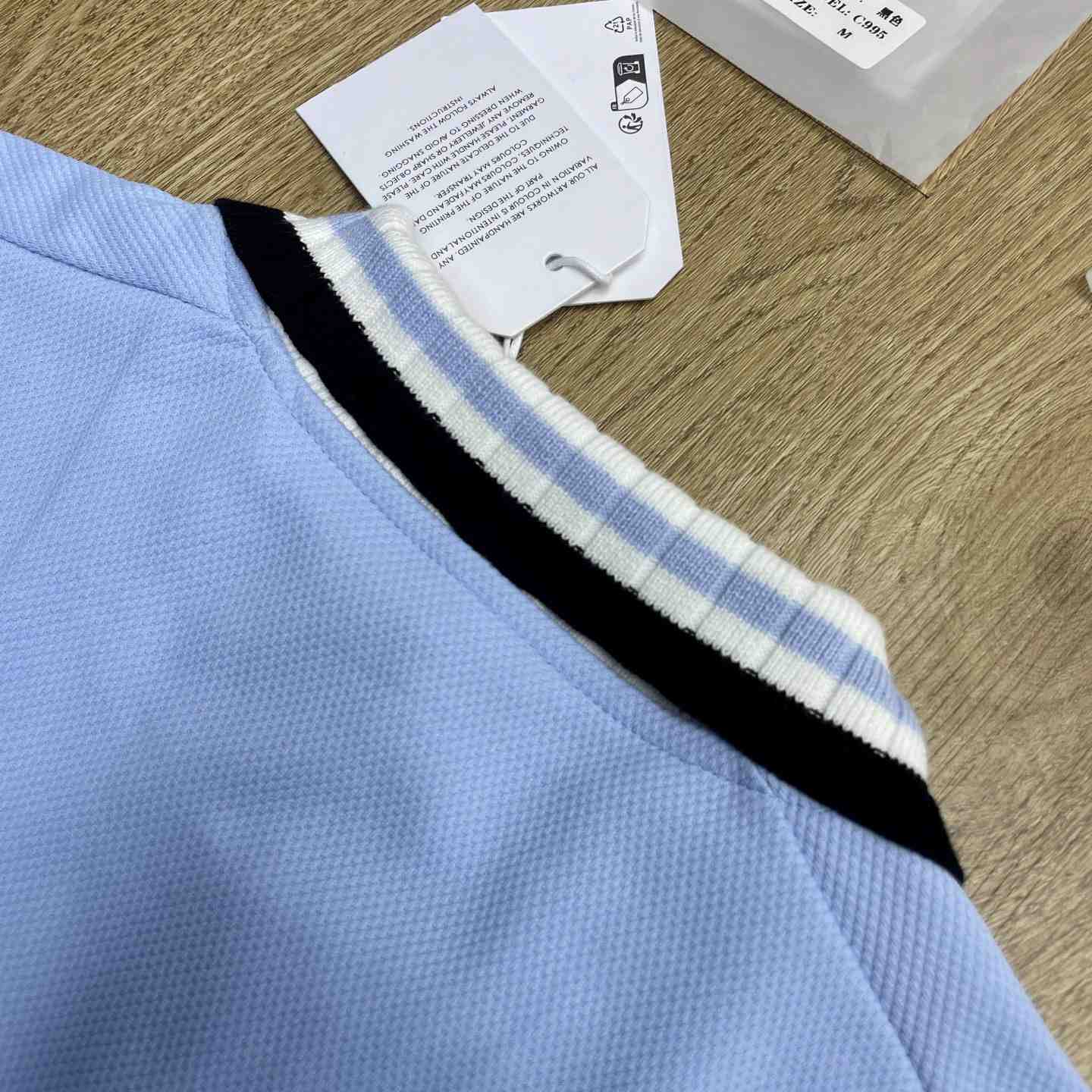 Casablanca Pale Blue Pique Track Jacket C1177 - DesignerGu