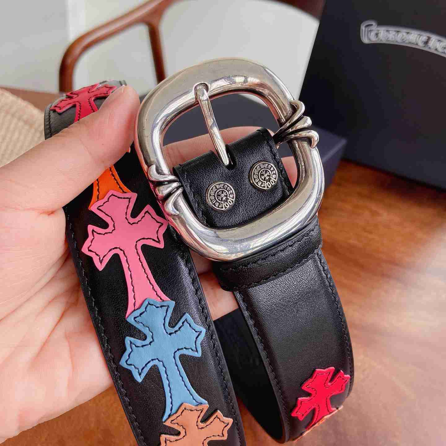 Chrome Hearts Leather Belt   - DesignerGu