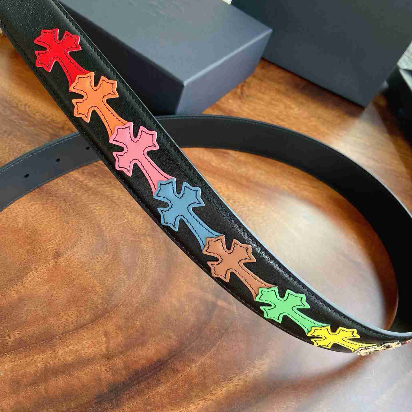 Chrome Hearts Leather Belt   - DesignerGu