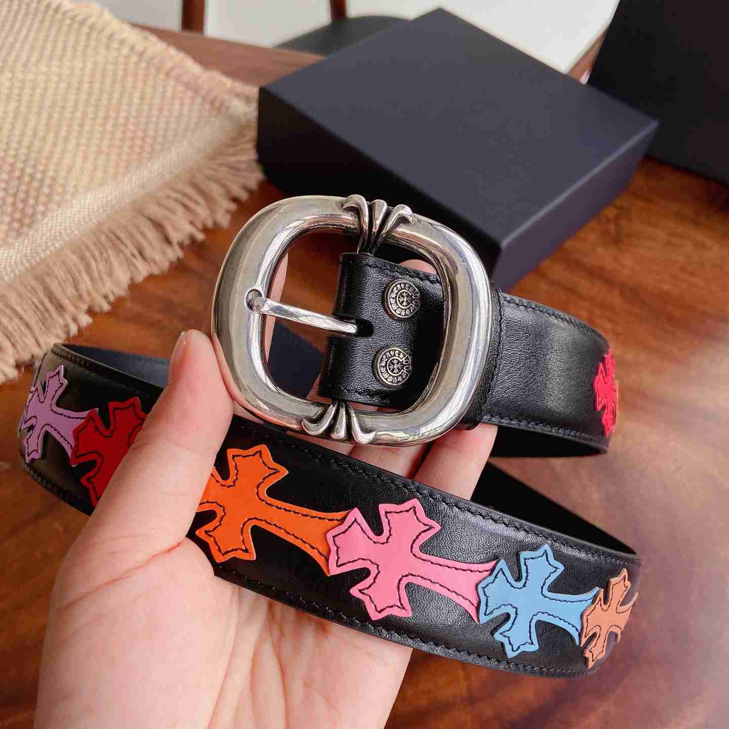 Chrome Hearts Leather Belt   - DesignerGu