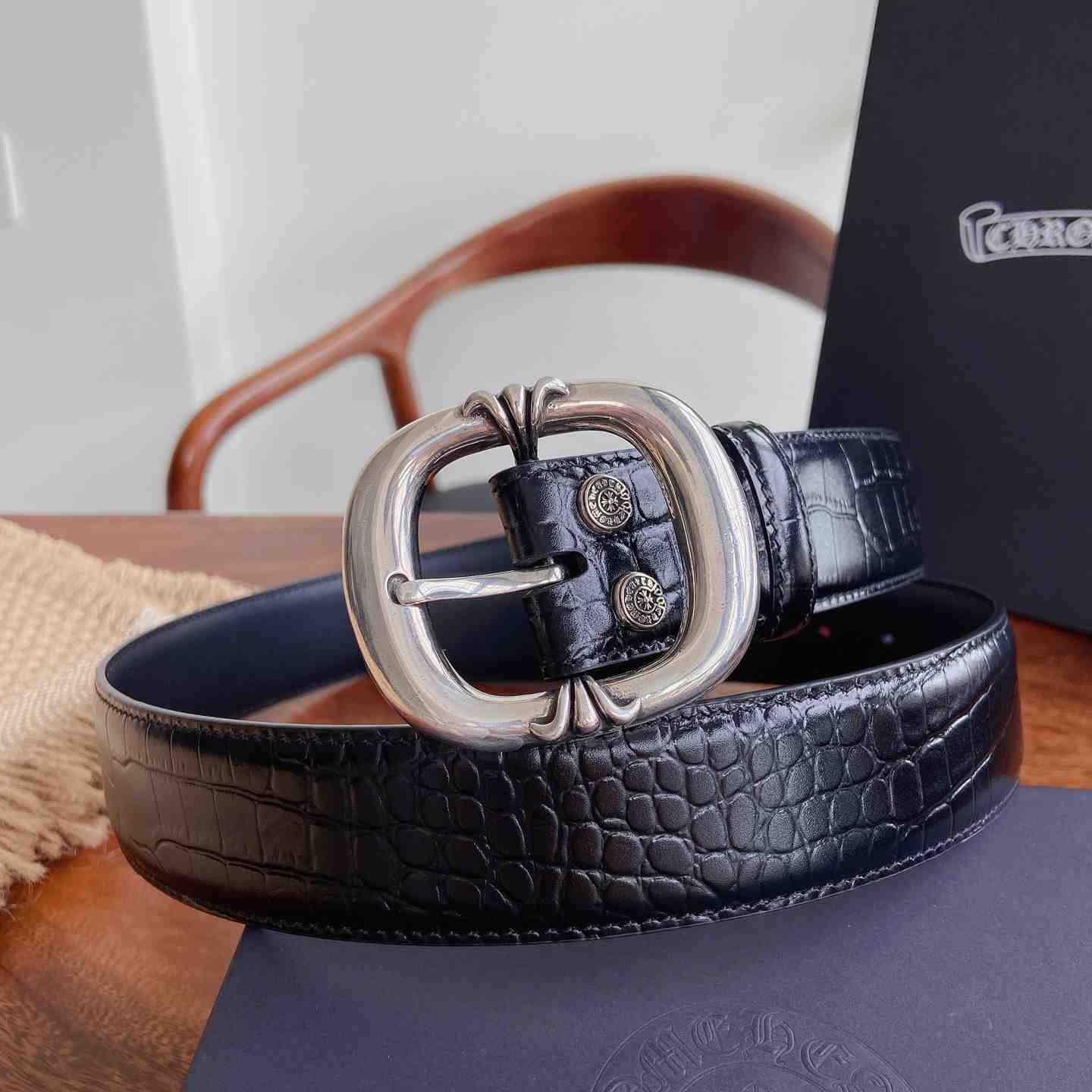 Chrome Hearts Leather Belt   - DesignerGu