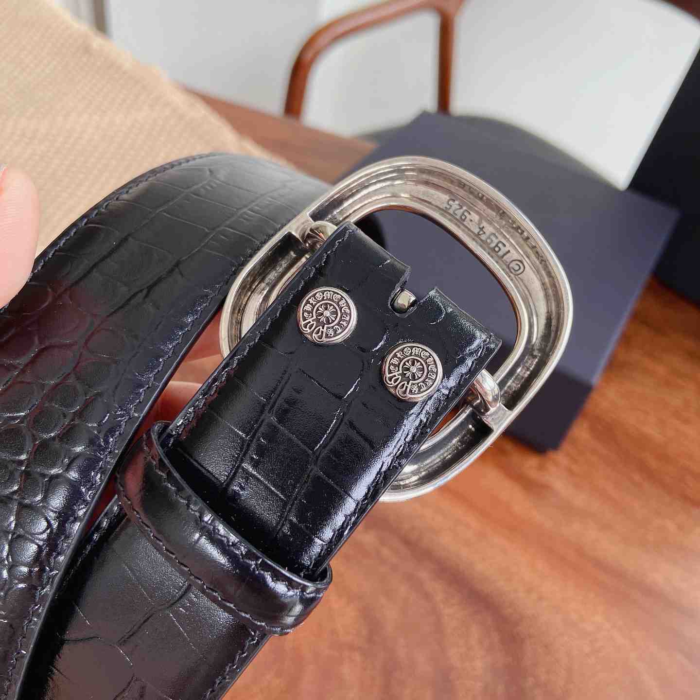 Chrome Hearts Leather Belt   - DesignerGu