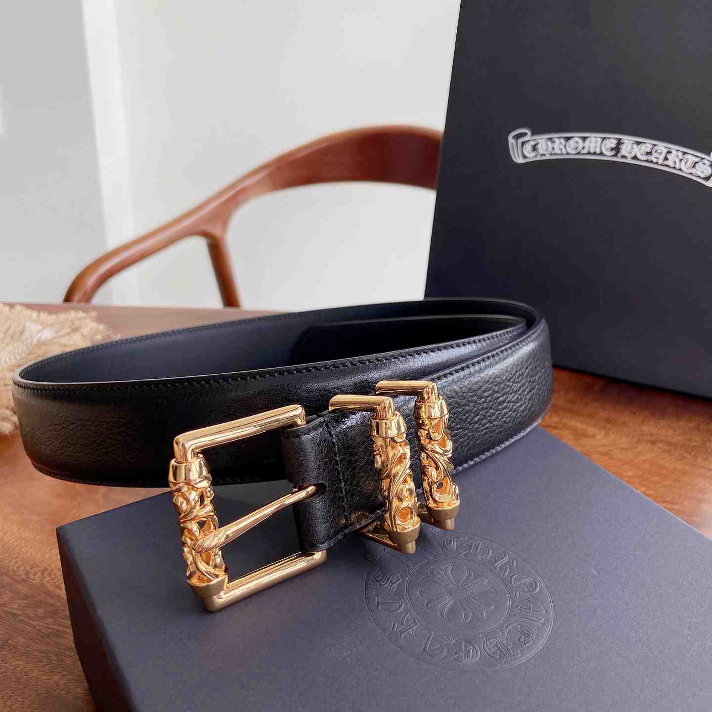 Chrome Hearts Leather Belt   - DesignerGu