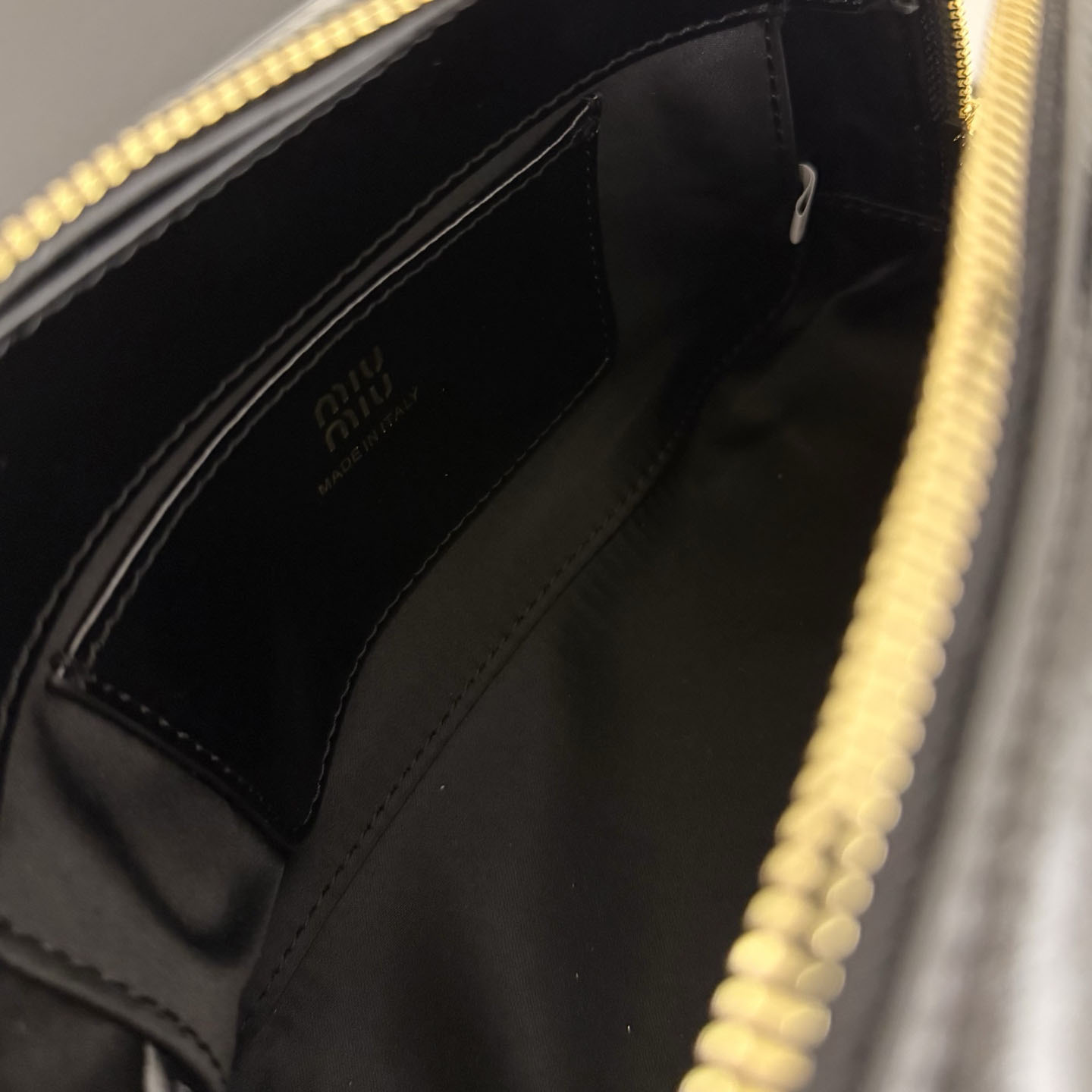 Miu Miu Vivant Shiny Leather Mini Bag - DesignerGu