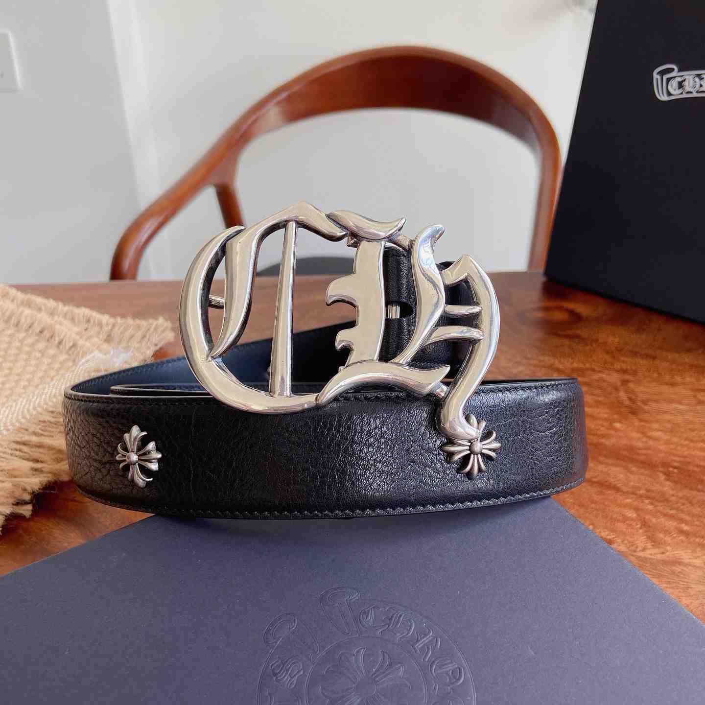 Chrome Hearts Leather Belt   - DesignerGu