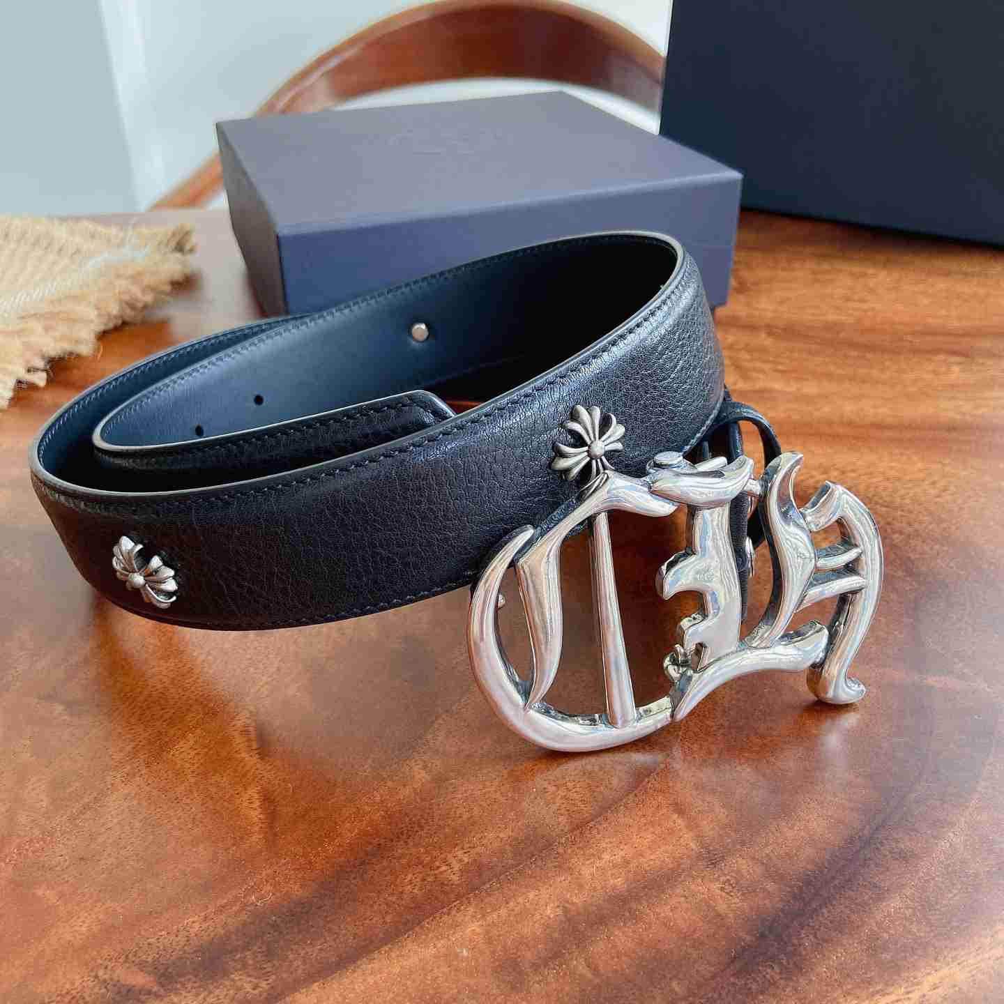 Chrome Hearts Leather Belt   - DesignerGu